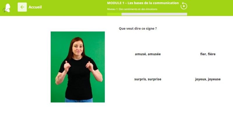 application gratuite Langage des Signes Français (LSF)