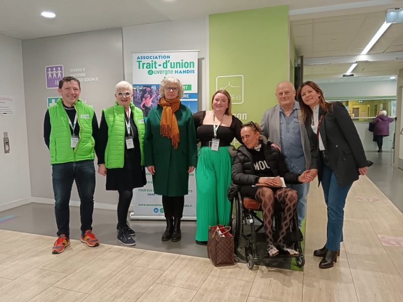 Rencontre entre la MDPH du Puy-de-Dôme 63 et l'Aassociation Trait d'union Auvergne Handis en mars 2024