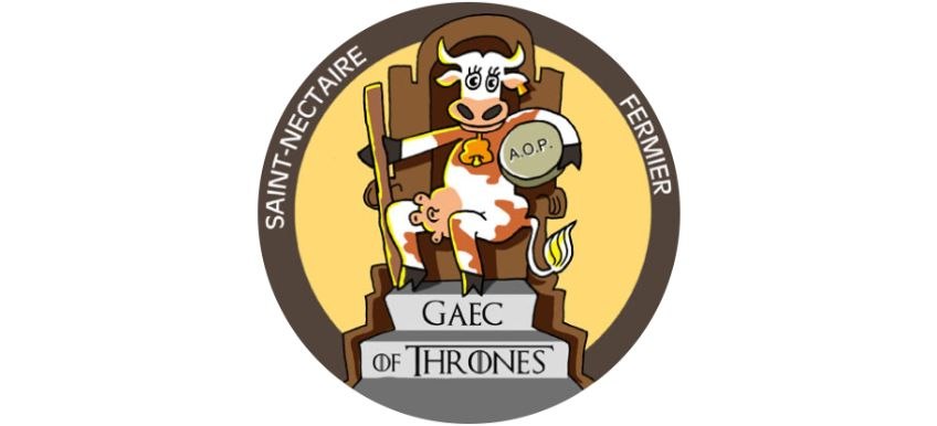 logo GAEC Of Thrones. Fromage Saint Nectaire. Image au format tuile