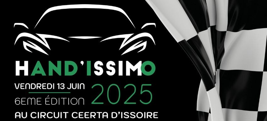 Affiche au format tuile de l'événement Handissimo 2025 sur le circuit d'Issoire