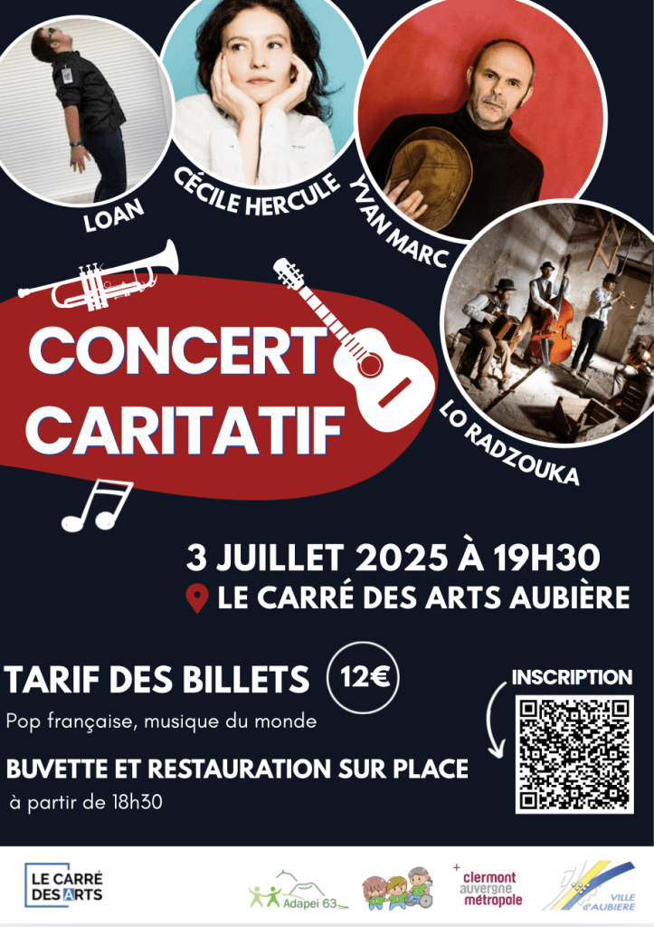 affiche concert caritatif