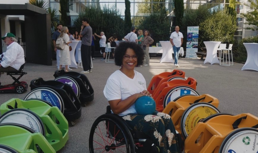 fauteuil de Playmoovin et Orane Brouillet