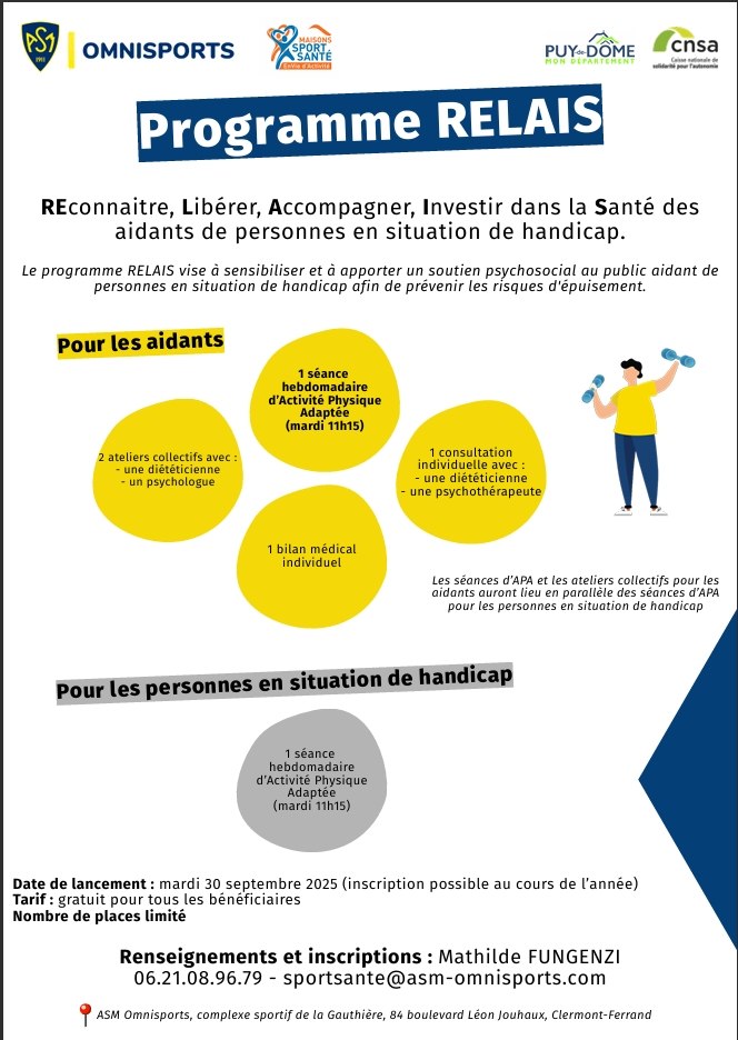 Affiche du programme RELAIS à destination des aidants