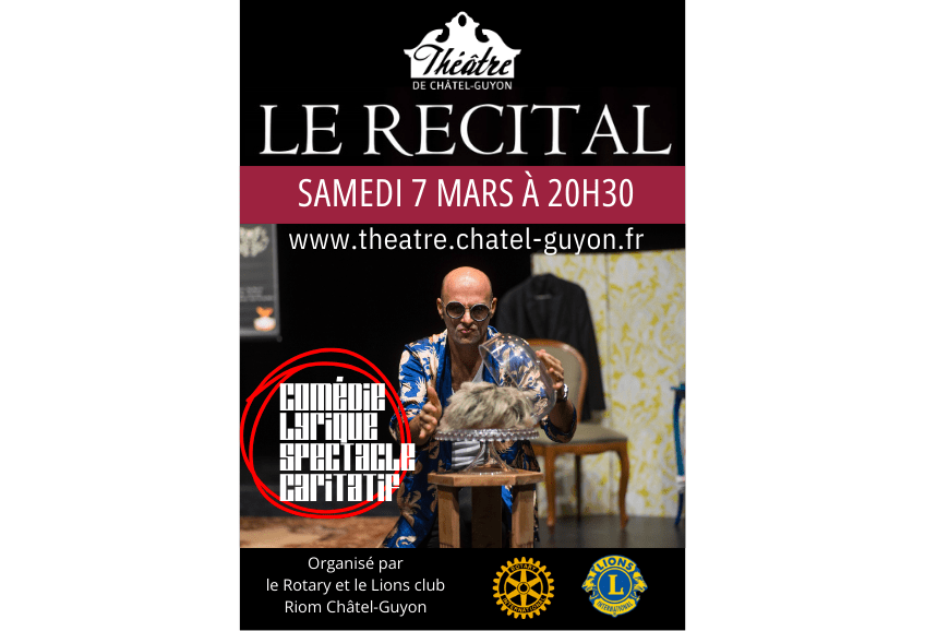Affiche du spectacle musical Le récital