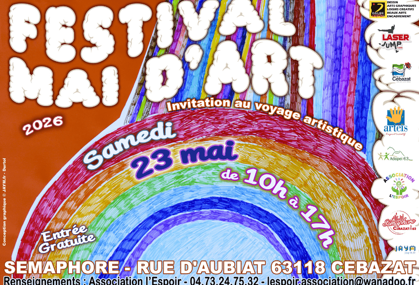 Affiche festival Mai d’art 2026