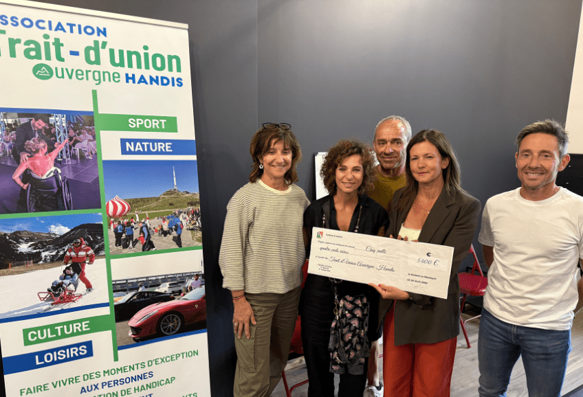 Remise de chèque Trail de Chanat mars 2026